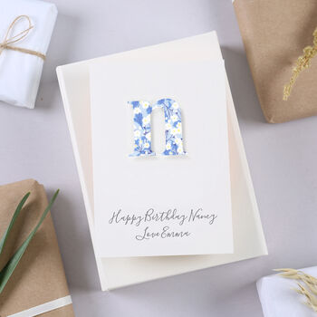 Personalised Liberty Letter Birthday Card, 3 of 4