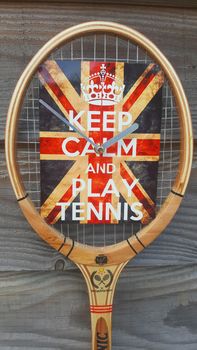 Keep Calm Tennis Racket Clock, 4 of 5