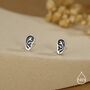 Sterling Silver Ear Stud Earrings, thumbnail 3 of 12