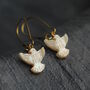 Mother Of Pearl Dove Bird Earrings, thumbnail 3 of 8