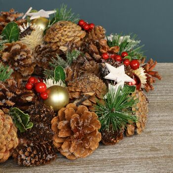Country Christmas Natural Front Door Wreath, 4 of 7