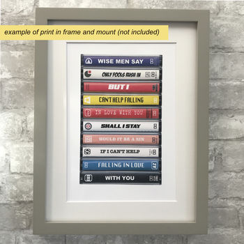 Personalised Cassette Print, 2 of 4