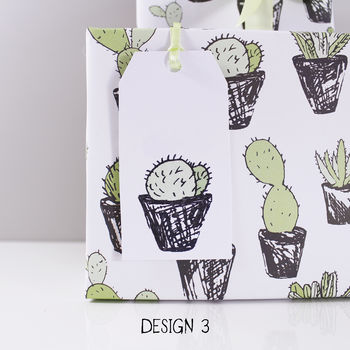Cactus Succulent Eco Friendly Wrapping Paper, 9 of 12