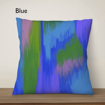 Abstract Northern Lights Square Cushion, Many Colours, 3 of 7
