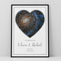 The Night We Met Personalised Star Map Print Dating Couples Gift, thumbnail 5 of 12