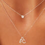Solid Gold Or White Gold Floating Diamond Necklace, thumbnail 6 of 8