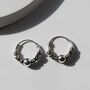 Sterling Silver Bali Indo Hoops, thumbnail 4 of 6