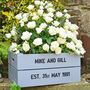 Silver Wedding Anniversary Personalised Crate, thumbnail 1 of 7