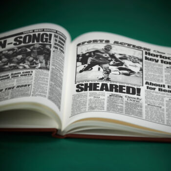 Swindon Fc Personalised Football Gift Robins Newspaper History Book, 7 of 12