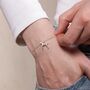Personalised 3D Vizsla Silver Chain Bracelet, thumbnail 4 of 10