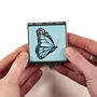 Blue Butterfly Compact Mirror And Lens Cloth Set, thumbnail 4 of 9