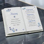 Personalised Forget Me Not Memorial Resin Book, thumbnail 2 of 5