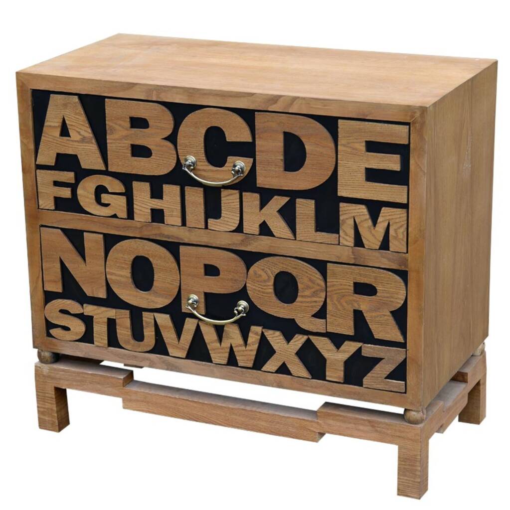Alphabet Chest Of Wooden Drawers, 1 of 2