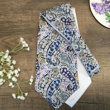 Liberty Paisely Cravat And Pocket Square Set For Men And Boys, 5 of 6