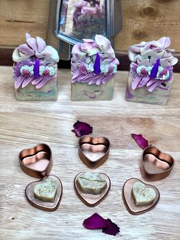 Mini Handmade Soap With Special Message In Heart Tin X1, 2 of 11