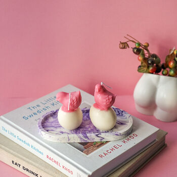 Baby Hen Easter Candle Set, 2 of 10