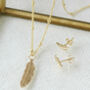 Feather Pendant Necklace For Positivity, thumbnail 5 of 7