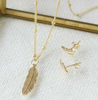 Feather Pendant Necklace For Positivity, 5 of 7