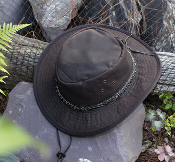 The Wilderness Waxed Cotton Hat Unisex Hats, 3 of 11