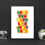 Love You Pops Like Jelly Tots Father's Day Print, thumbnail 1 of 2