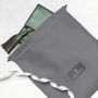 Personalised Luxury Italian Leather Foldover Clutch Bag, thumbnail 5 of 7