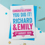 Congratulations Wedding, Engagement Or New Home Card, thumbnail 1 of 3