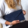 Personalised Suede Leather Envelope Clutch Bag, thumbnail 6 of 12