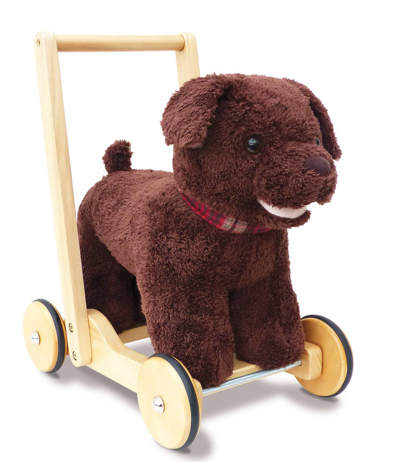 Peter Puppy Push Along Baby Walker By Hibba Toys Of Leeds