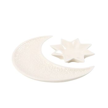 Eid Gifts Moon And Star Ceramic Dish Set, 2 of 4