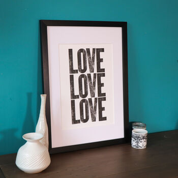 Love Limited Edition Letterpress Print, 2 of 5