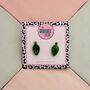 Christmas Light Glitter Resin Studs / Sparkly Holiday Bulb Earrings / Christmas Gift / Stocking Filler, thumbnail 3 of 12