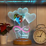 Personalised Desk Lamp, Anniversary Gift, Night Light, thumbnail 5 of 7