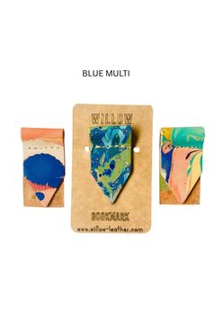 Personalised Marbled Leather Bookmark, 8 of 12