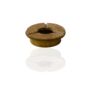 Round Brass And Black Metal Ashtray, thumbnail 3 of 7