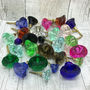 Coloured Faceted Glass Cupboard Door Knobs Drawer Pull, thumbnail 1 of 12