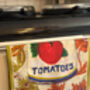 Large Linen Tea Towel Featuring 'The Tomato Flowers', thumbnail 2 of 5