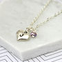 Personalised Heart Or Star Necklace With Pearl, thumbnail 2 of 4
