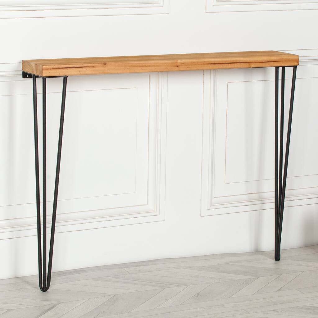 Narrow Hallway Console Table With Pin Legs, 1 of 5