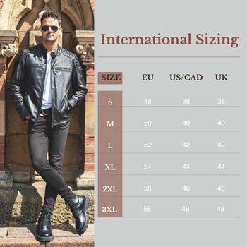 Luxury Leather Sheepskin Biker Black Jacket, 2 of 6