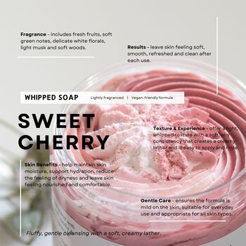 Sweet Cherry Whipped Soap – Fruity, Fluffy Body Wash, 2 of 7