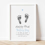 Personalised Happy First Father's Day Inkless Print Kit, thumbnail 1 of 5