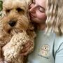 Personalised Floral Crest Dog Lover T Shirt, thumbnail 1 of 12