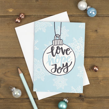 Set Of 12 Brush Lettered Christmas Cards, 6 of 8