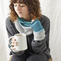 Fair Trade Dipdye Ombre Wristwarmer Fingerless Gloves, thumbnail 3 of 7