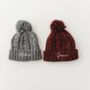 Personalised Cable Knit Beanie Hat, thumbnail 5 of 6