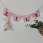 Bunting Personalised Pink Felt Butterfly Wall Decor, thumbnail 8 of 11