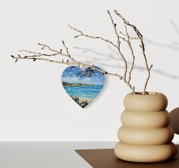 Trebah Beach Wooden Hanging Home Collage Art Of Cornwall, 2 of 2