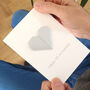 Personalised 11th Steel Anniversary Origami Heart Card, thumbnail 1 of 4