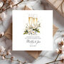 Personalised Wedding Day Card. Champagne Flutes Design, thumbnail 1 of 4