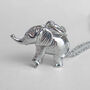 Personalised Sterling Silver Baby Elephant Necklace, thumbnail 1 of 10